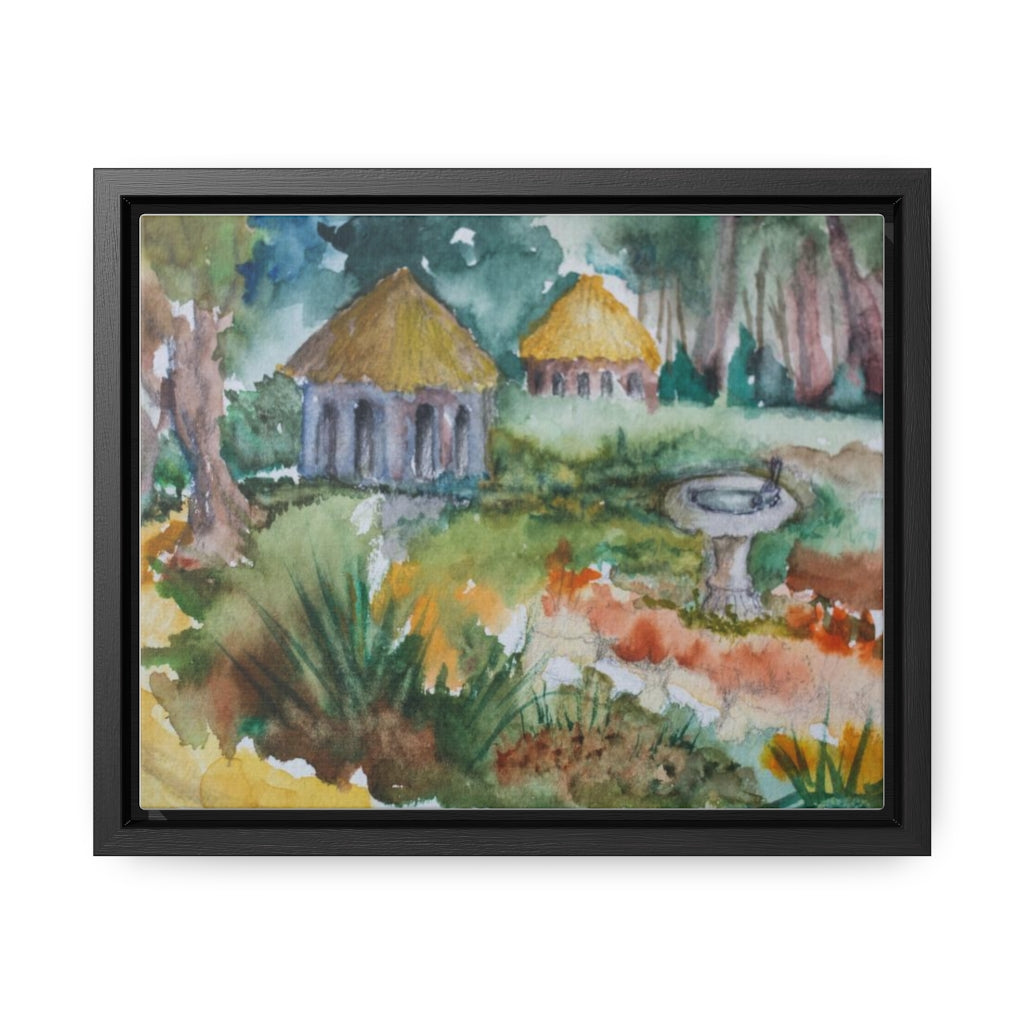 HW Birdbath Gallery Canvas Wraps, Horizontal Frame