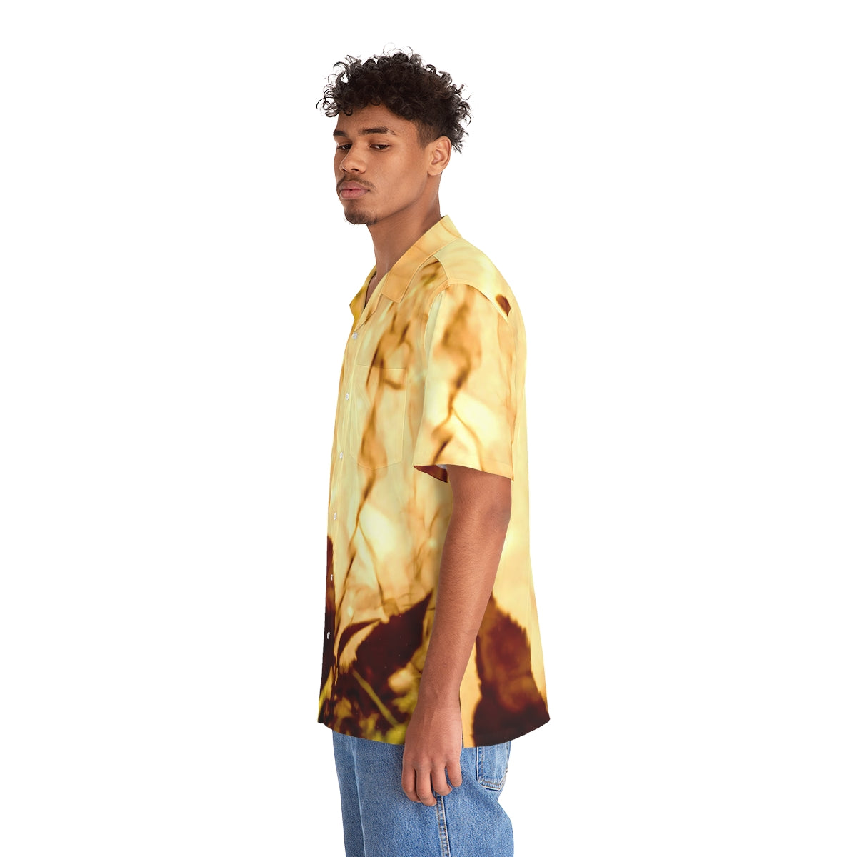 Golden Hour Men's Hawaiian Shirt (AOP)