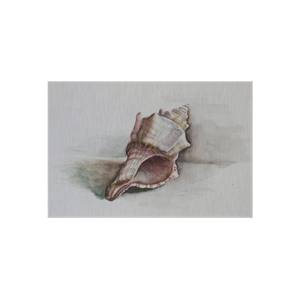 HW Watercolor Shell Outdoor Rug