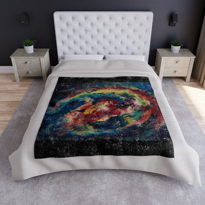 Crushed Velvet Blanket/ Nebula