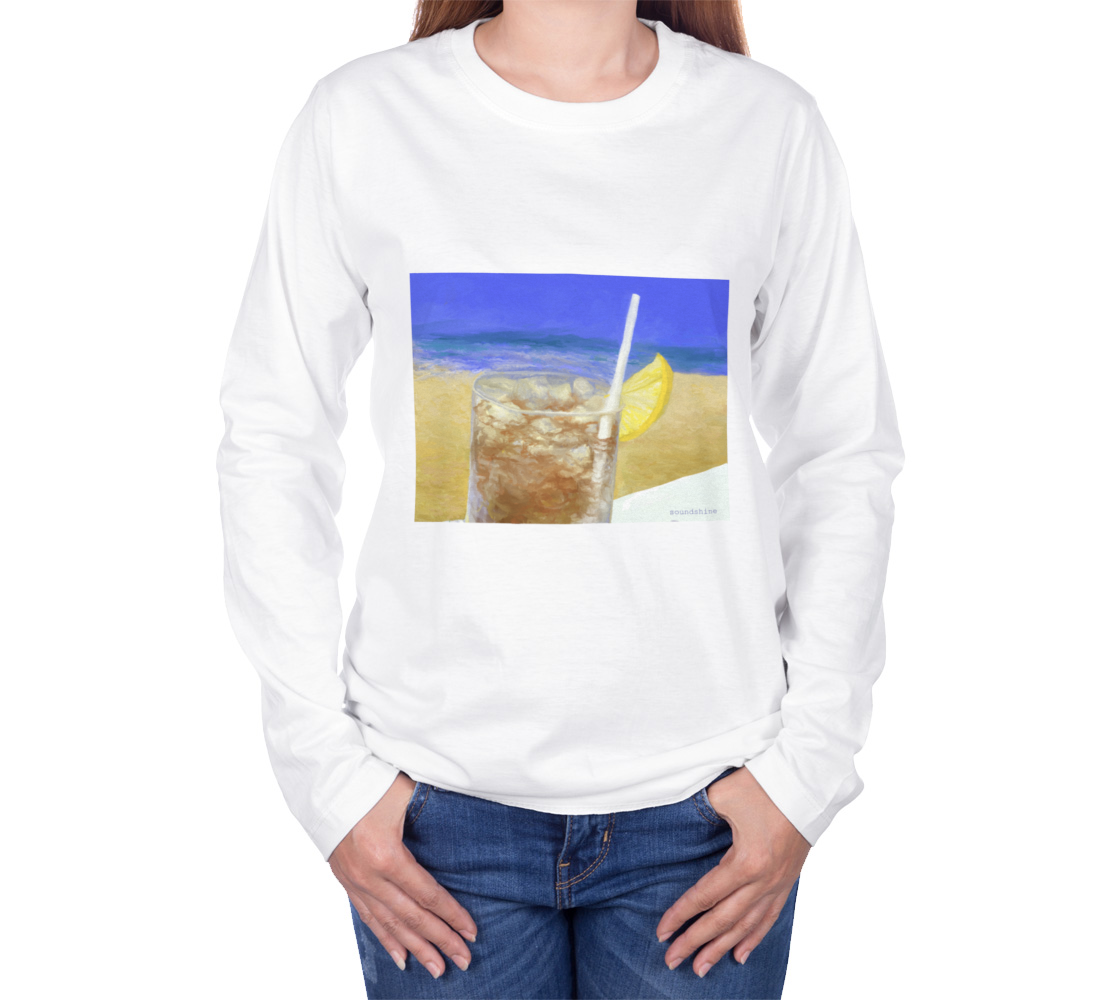 Iced Tea By the Sea Long Sleeve Tee Shirt