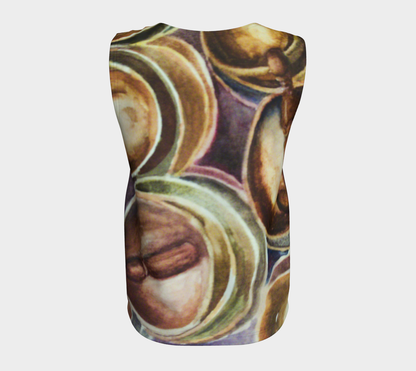 HW Singing Bowls Long Loose Tank top