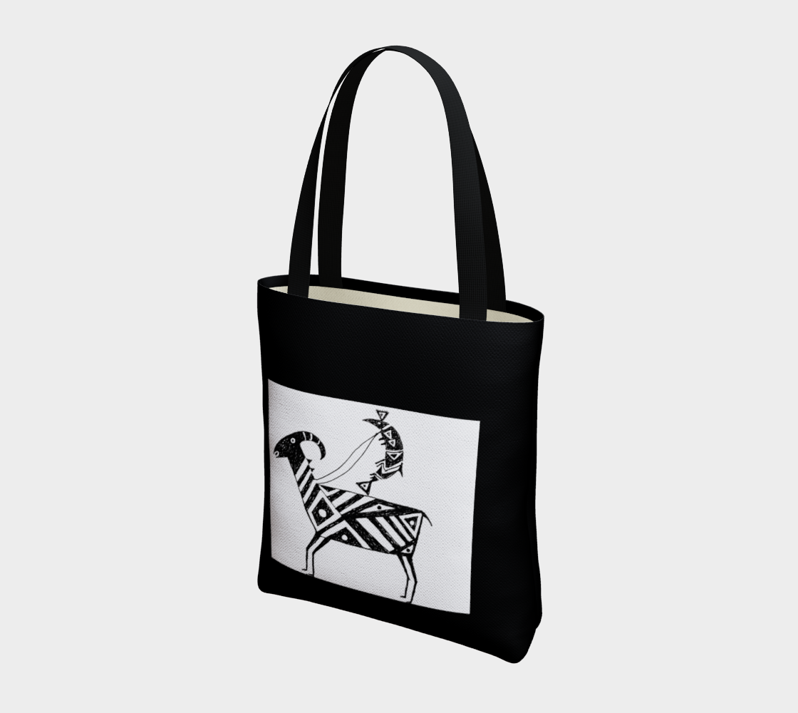 HW Fish Gallop Black Tote