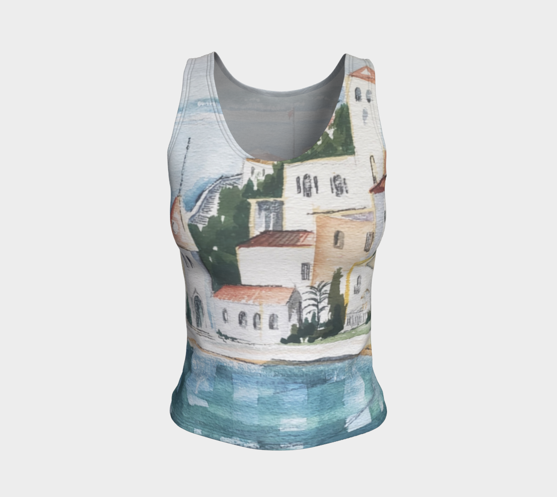 HW Watercolor City Tank Top