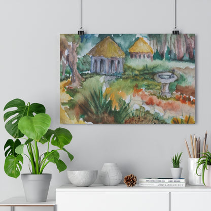 HW Birdbath Giclée Art Print