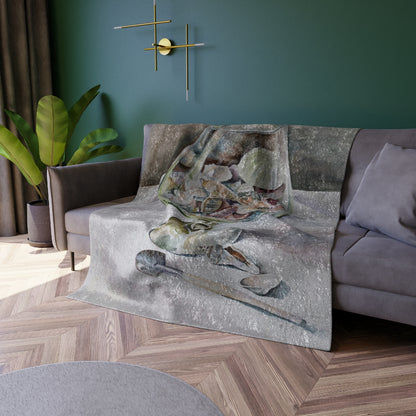 Crushed Velvet Blanket/ HW Jar of Sea