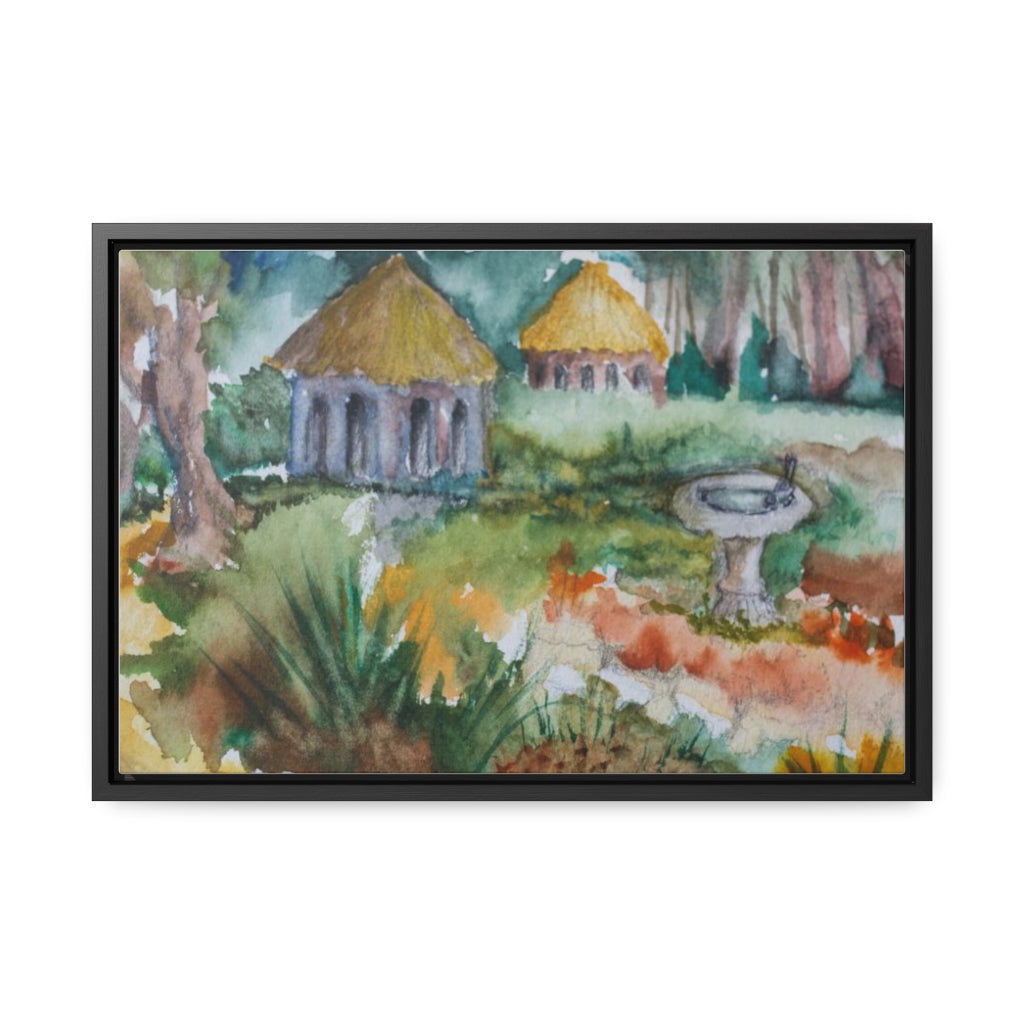 HW Birdbath Gallery Canvas Wraps, Horizontal Frame