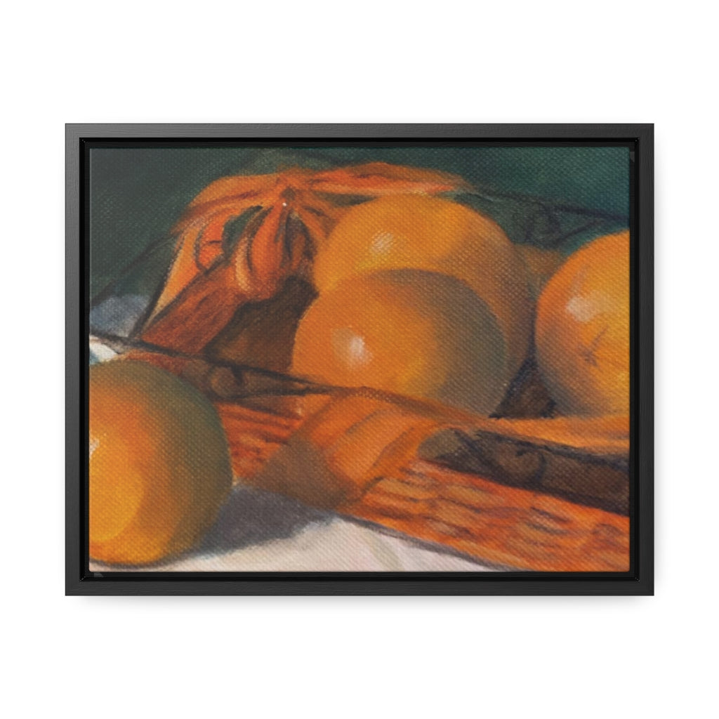 HW Orange Basket Gallery Canvas Wraps, Horizontal Frame