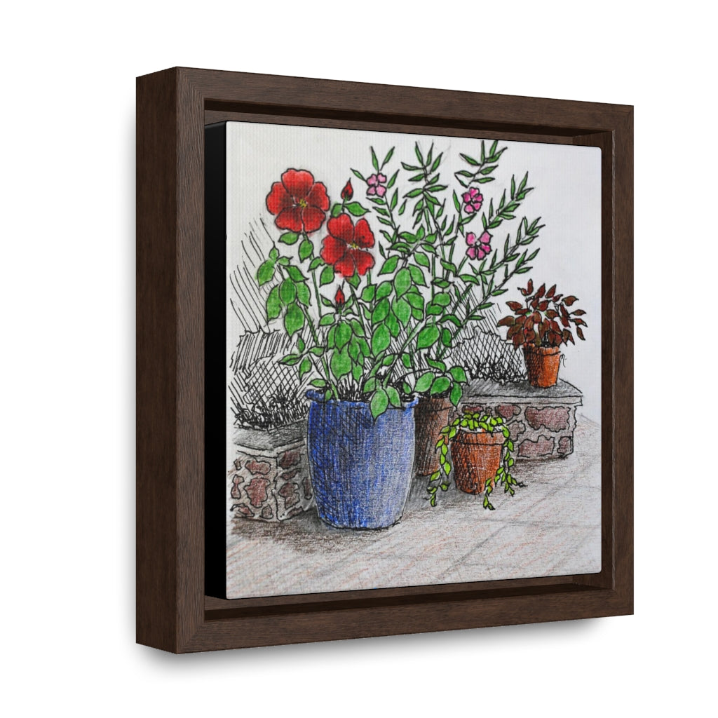 HW Porch Garden Gallery Canvas Wraps, Square Frame