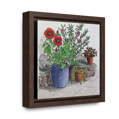 HW Porch Garden Gallery Canvas Wraps, Square Frame