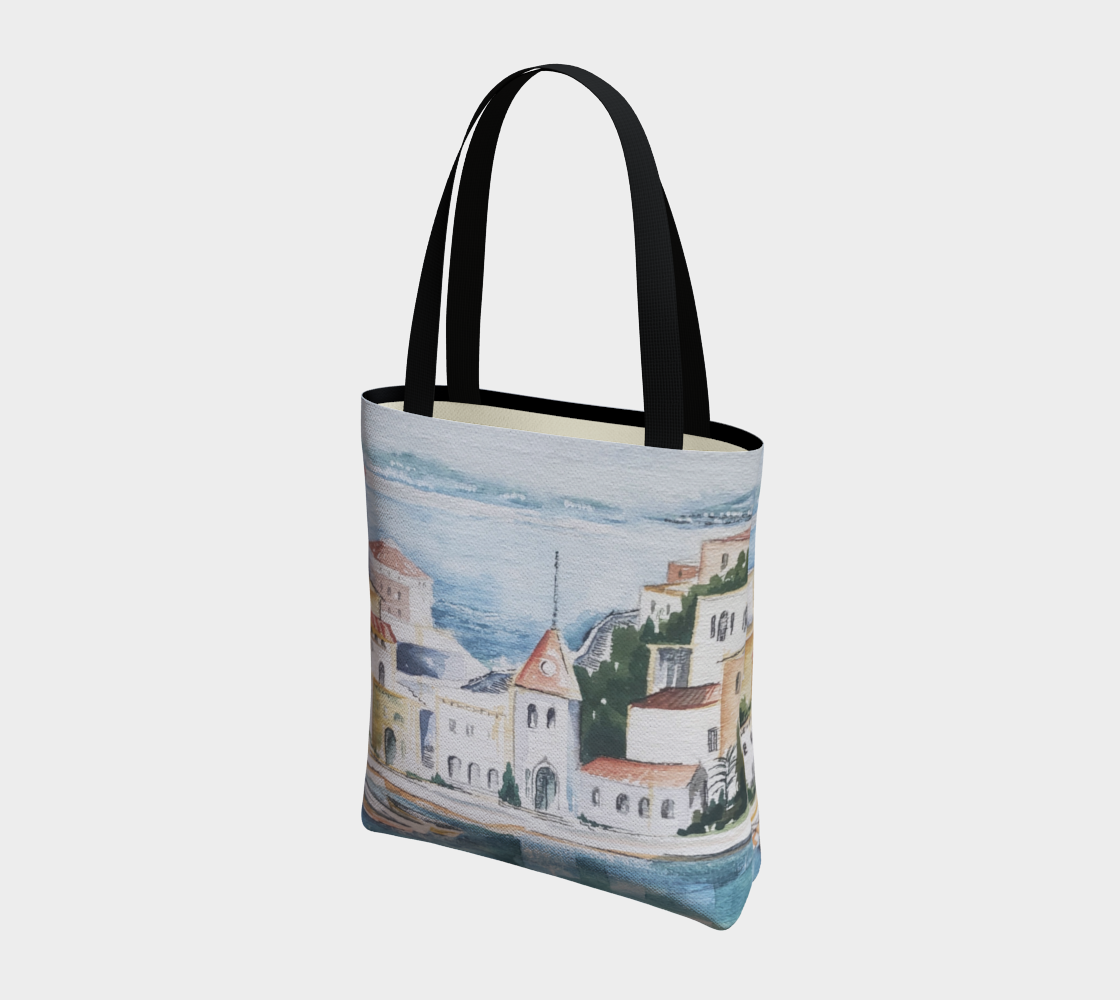 HW Watercolor City Tote