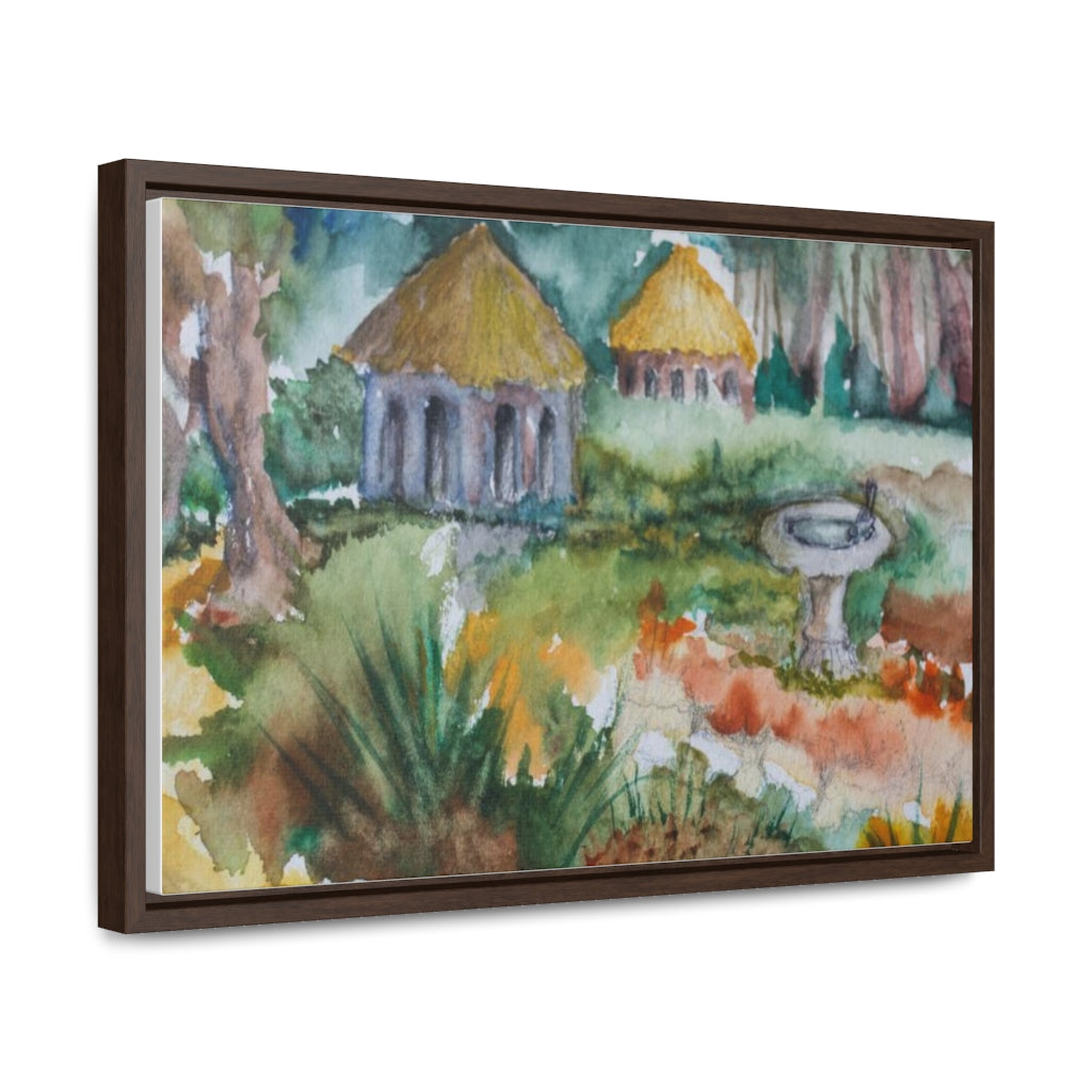 HW Birdbath Gallery Canvas Wraps, Horizontal Frame