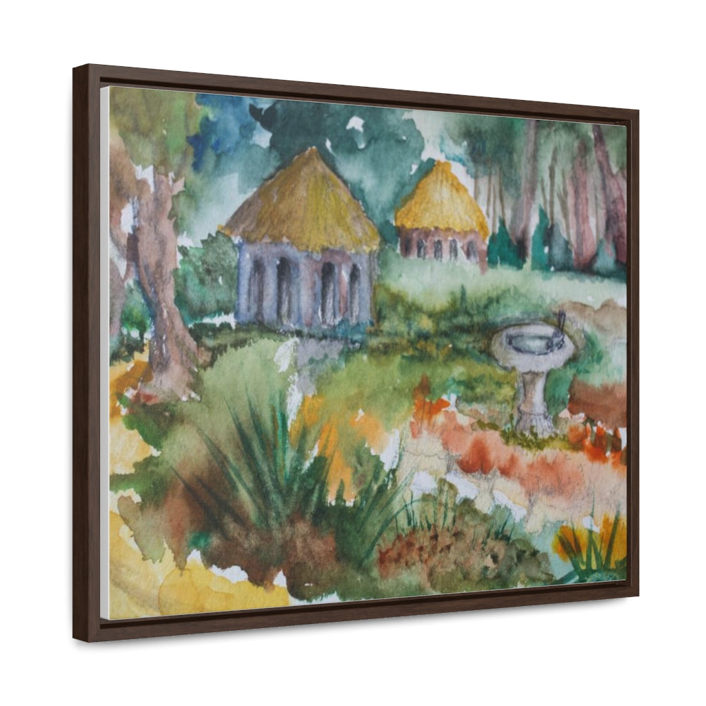 HW Birdbath Gallery Canvas Wraps, Horizontal Frame