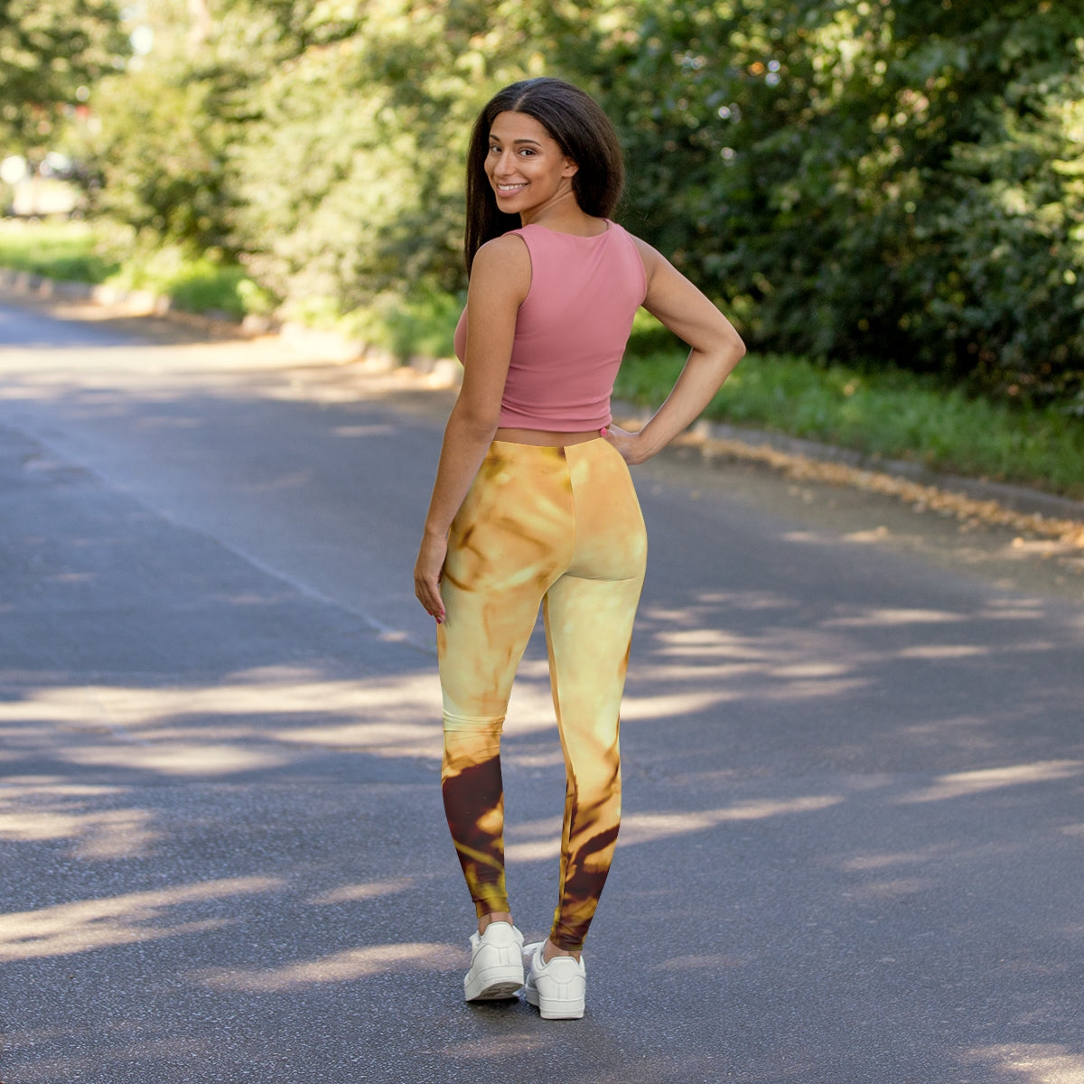 Golden Hour Women's Spandex Leggings