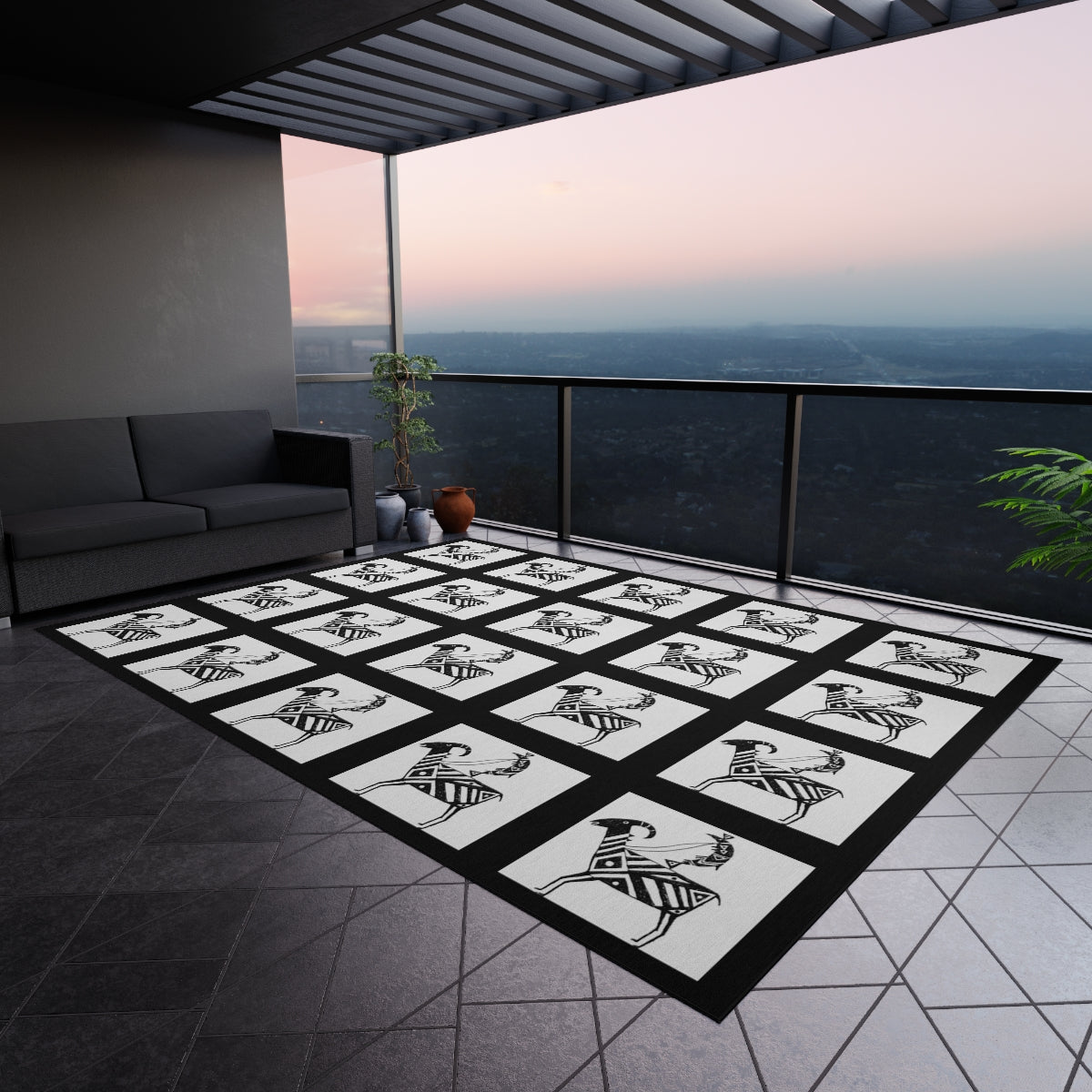 HW Fish Gallop Outdoor Rug