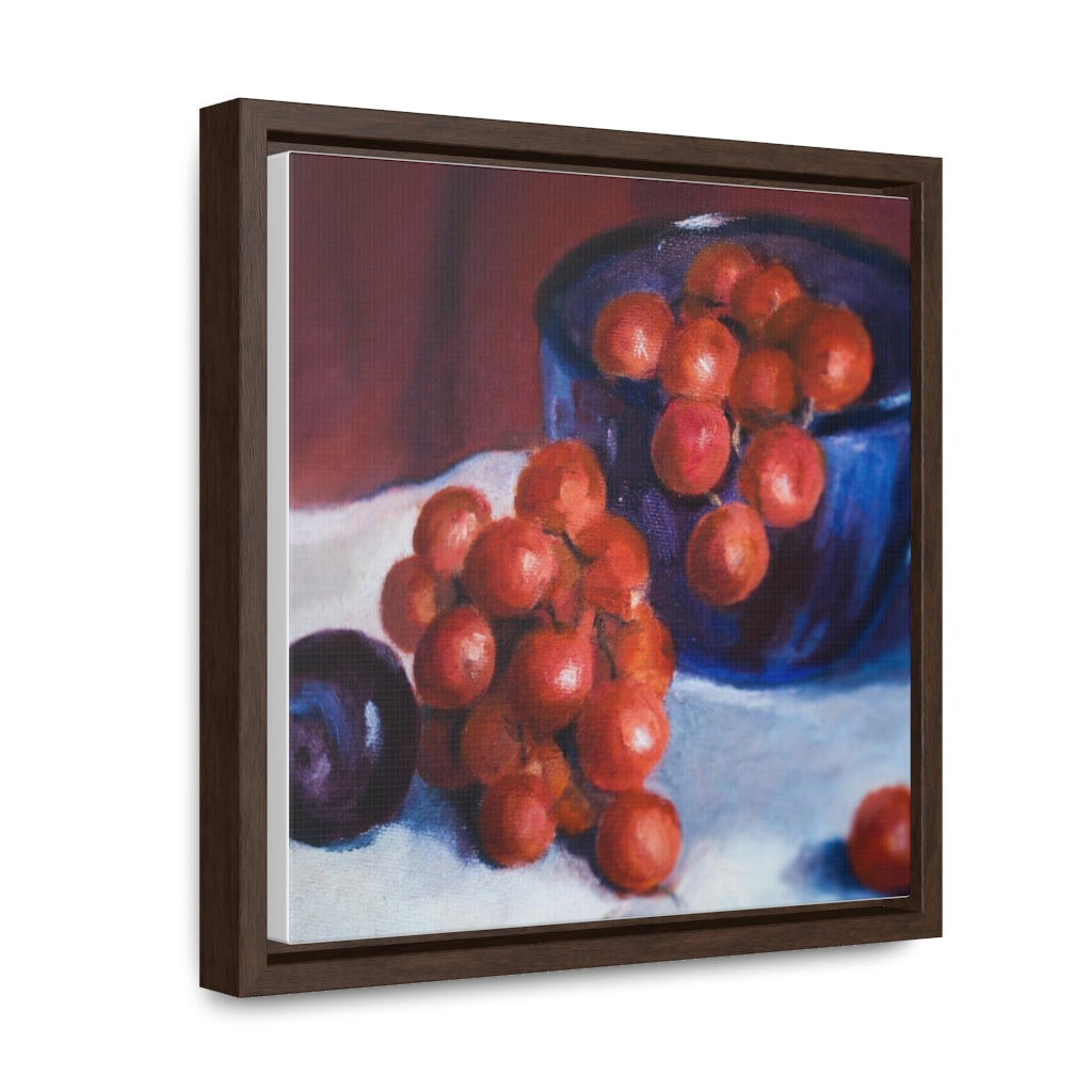 HW Plum Gallery Canvas Wraps, Square Frame