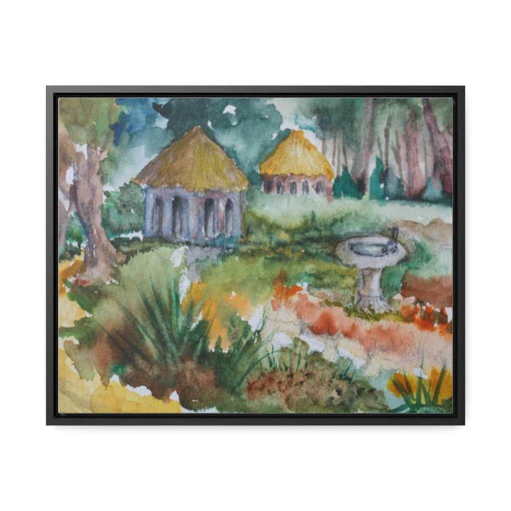 HW Birdbath Gallery Canvas Wraps, Horizontal Frame