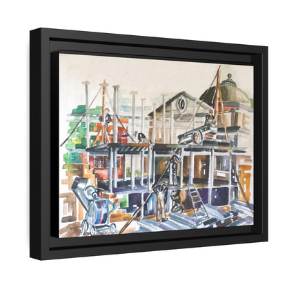 HW Construction Matte Canvas, Black Frame