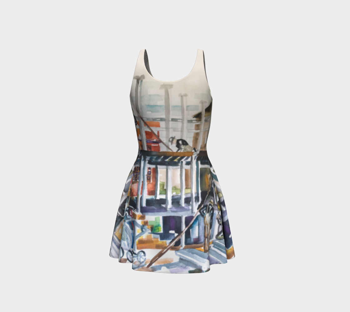 HW Construction Flare Dress*