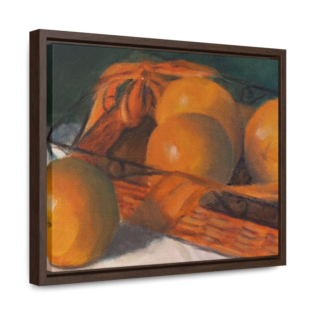 HW Orange Basket Gallery Canvas Wraps, Horizontal Frame