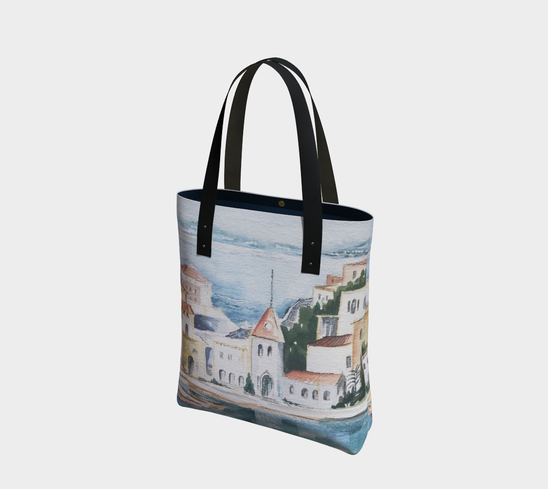 HW Watercolor City Tote