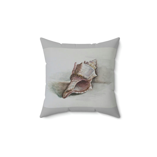 HW Shell Faux Suede Square Pillow