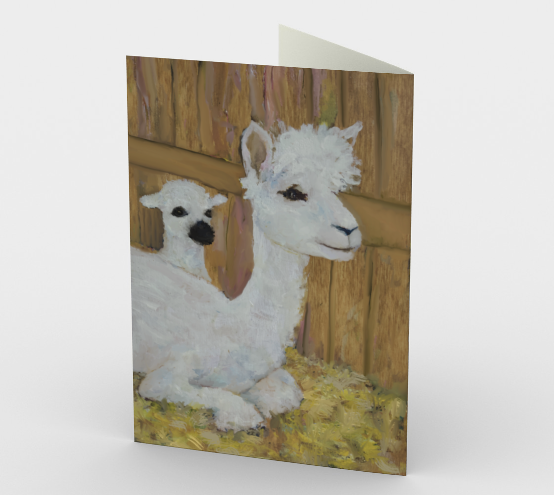 Alpaca Joy Stationary Card