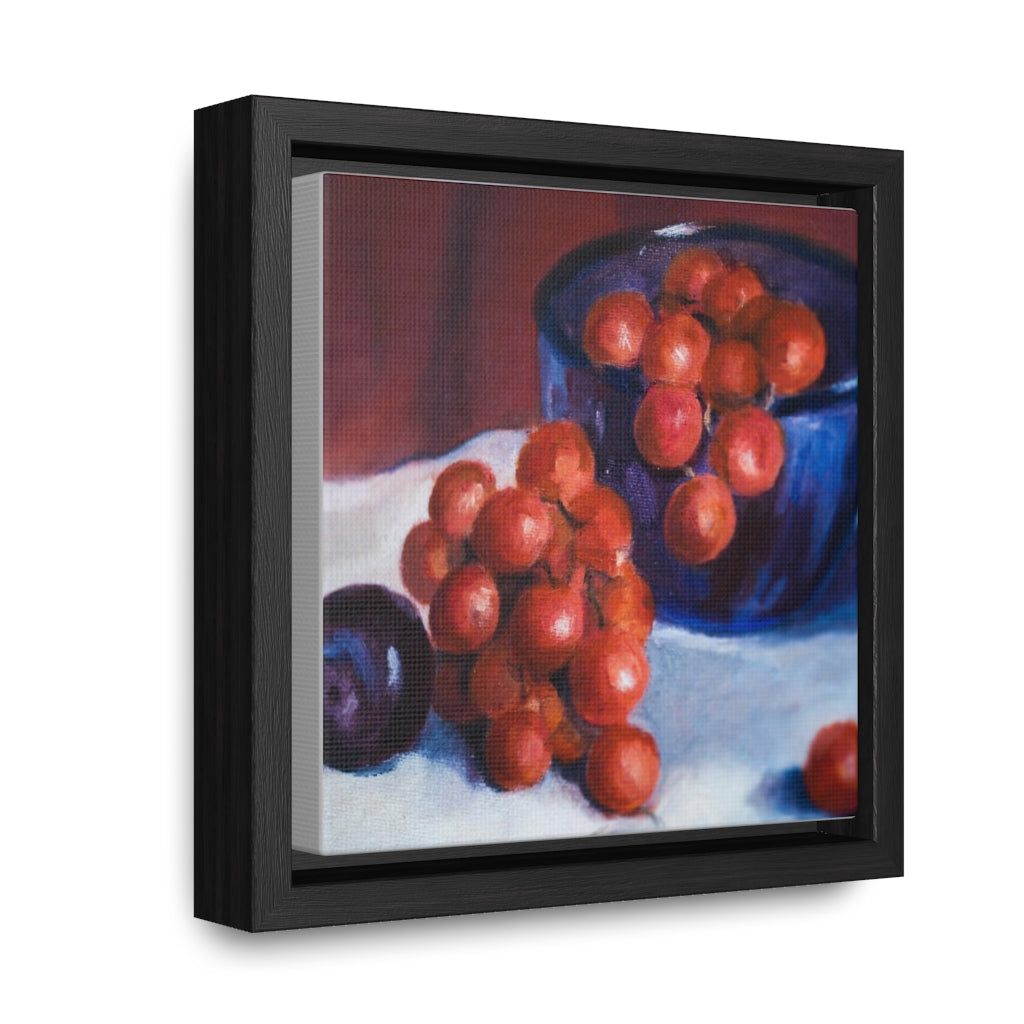 HW Plum Gallery Canvas Wraps, Square Frame