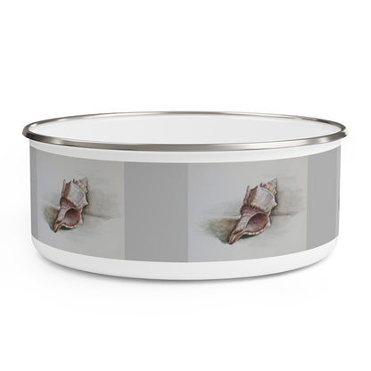HW Watercolor Shell Enamel Bowl