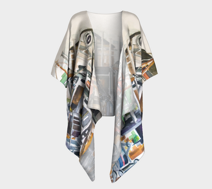 HW Construction Draped Kimono