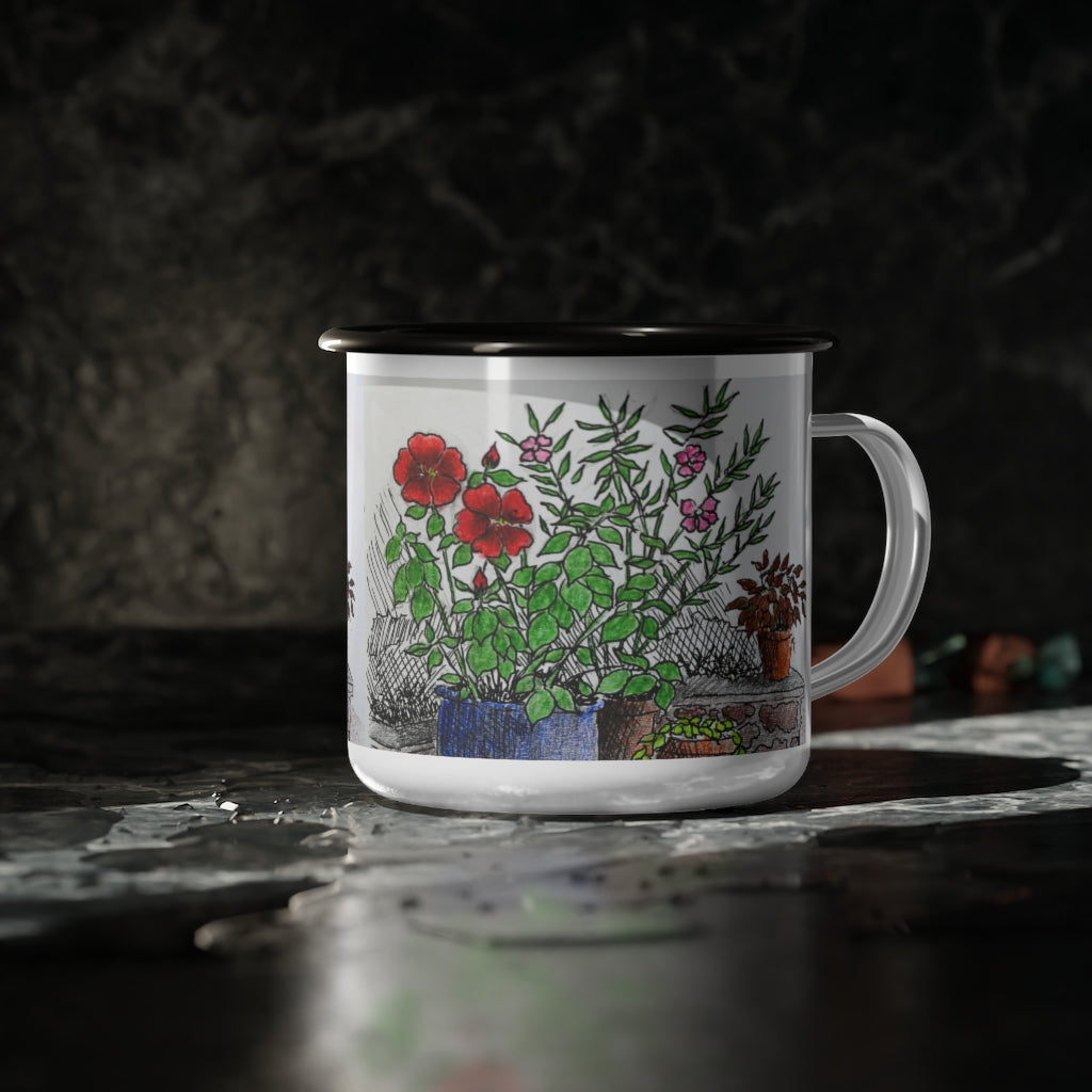 HW Porch Garden Enamel Camp Cup