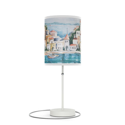 HW Watercolor City Lamp on a Stand, US|CA plug