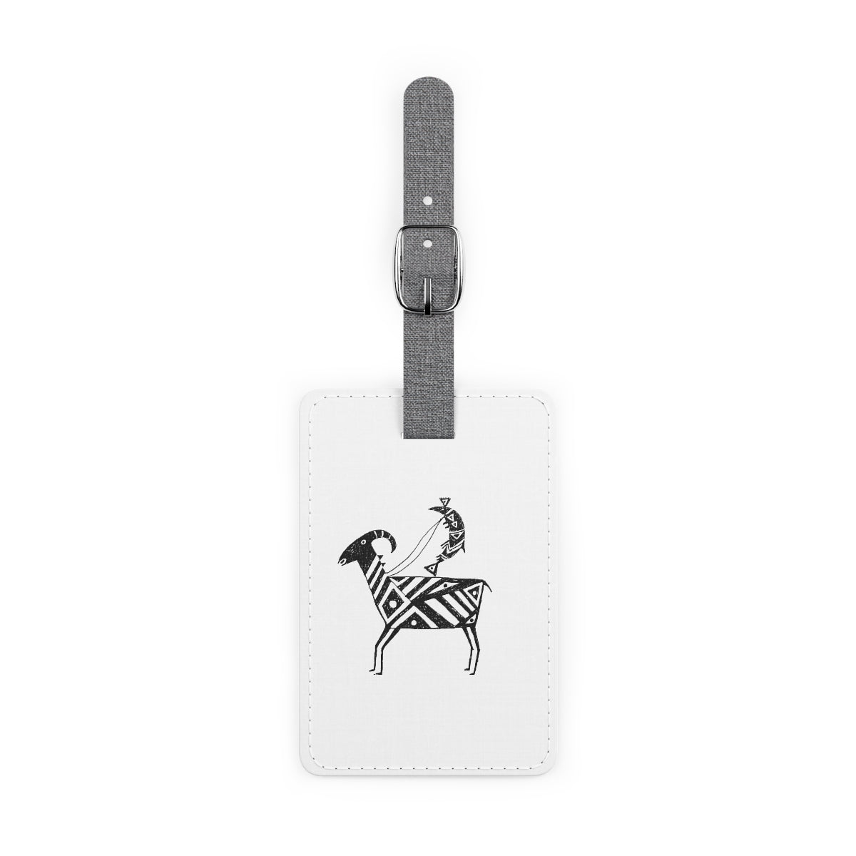 HW Fish Gallop Saffiano Polyester Luggage Tag, Rectangle