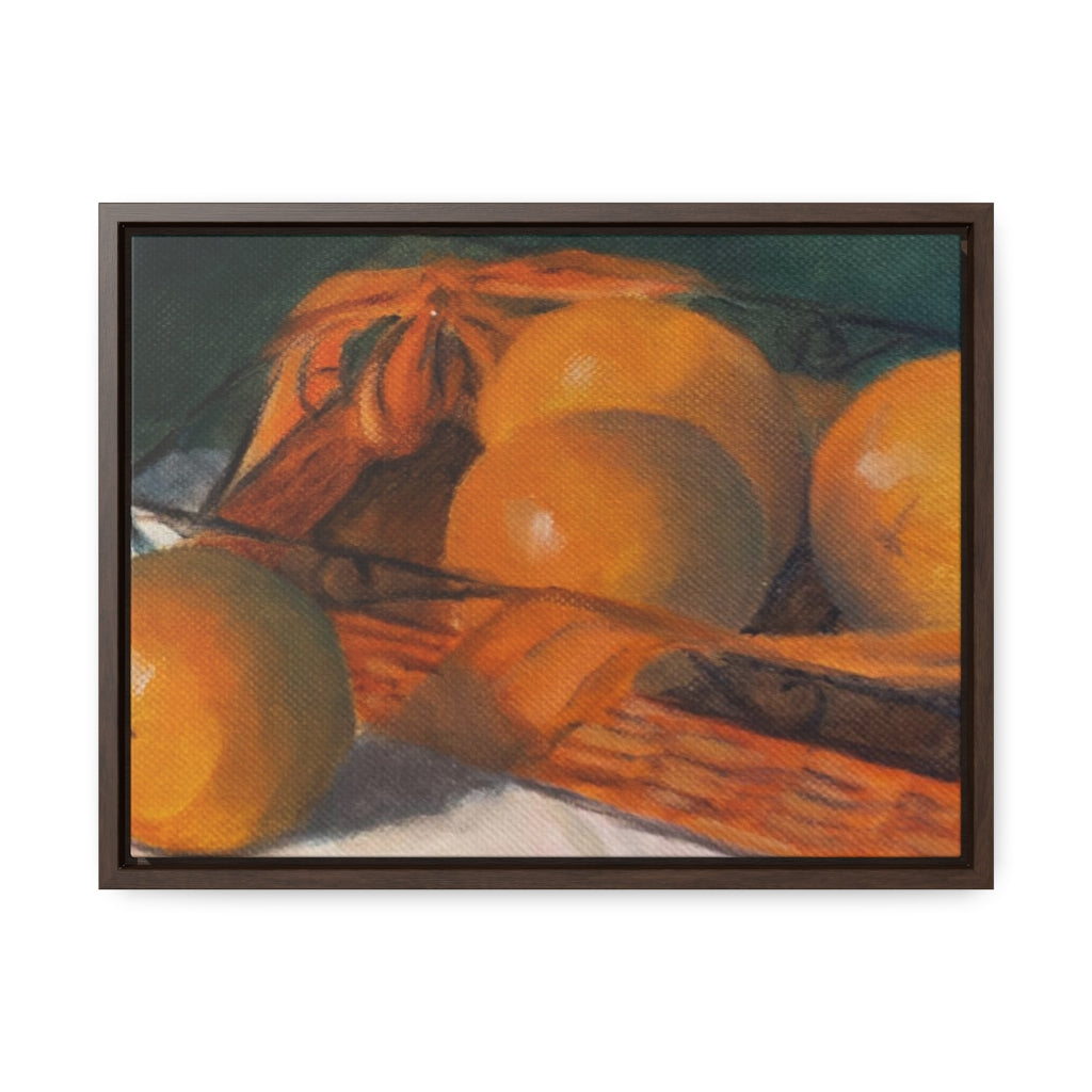 HW Orange Basket Gallery Canvas Wraps, Horizontal Frame