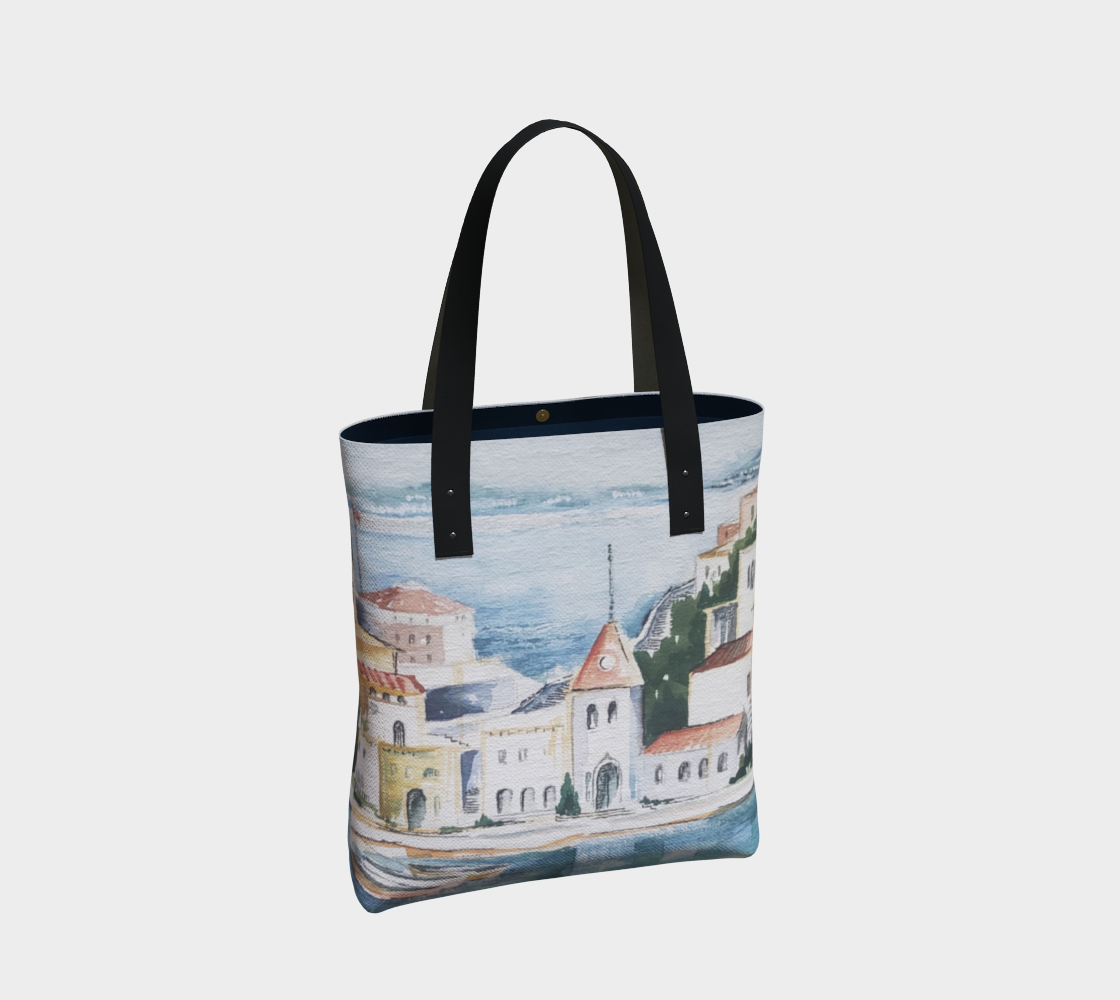 HW Watercolor City Tote