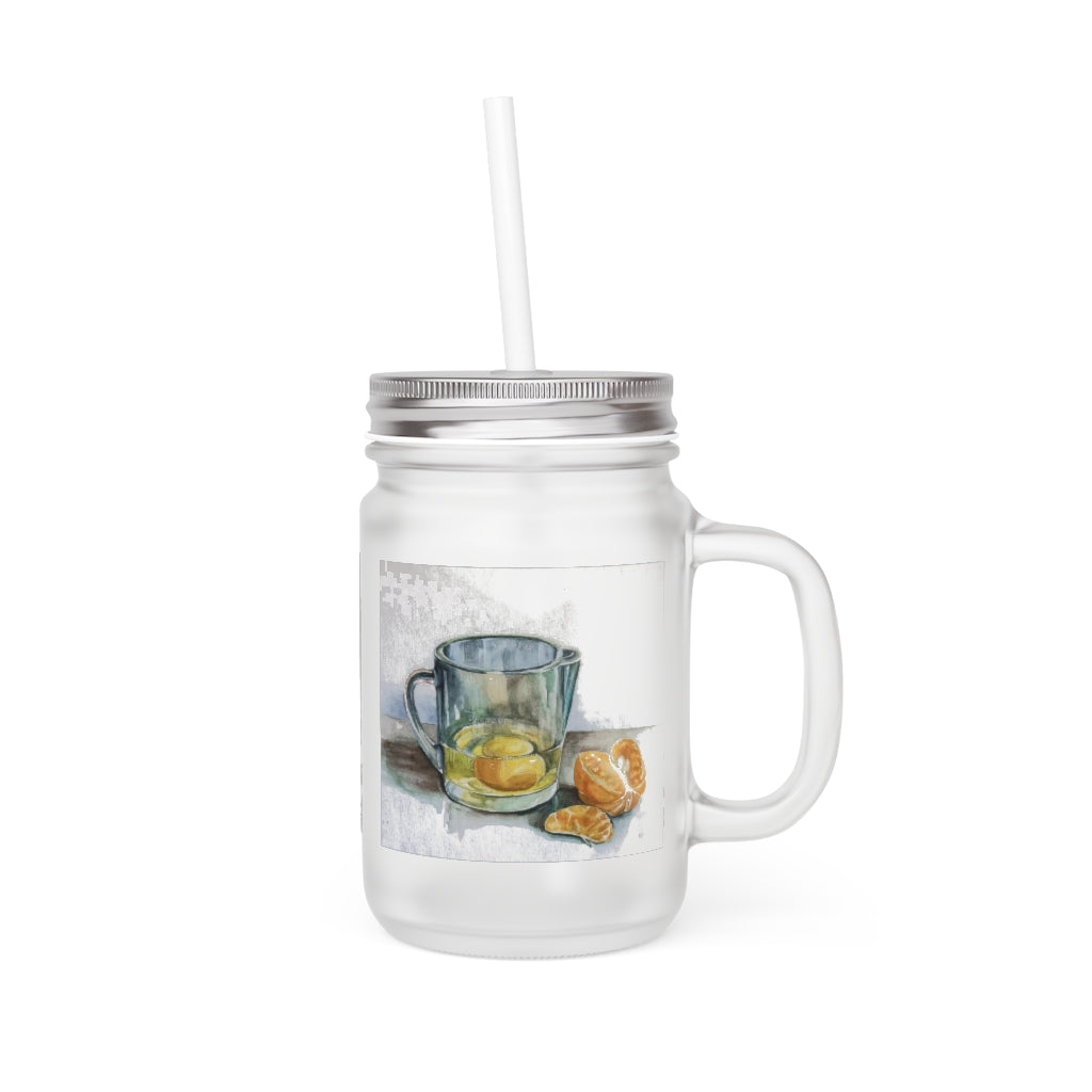 HW Citrus Mason Jar Glass