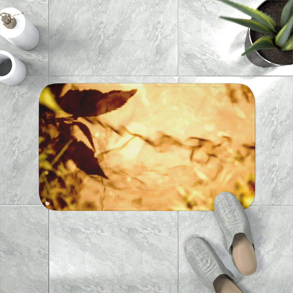 Golden Hour Memory Foam Bath Mat