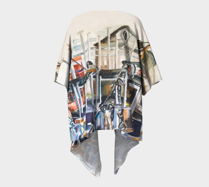 HW Construction Draped Kimono