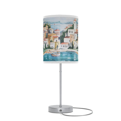 HW Watercolor City Lamp on a Stand, US|CA plug