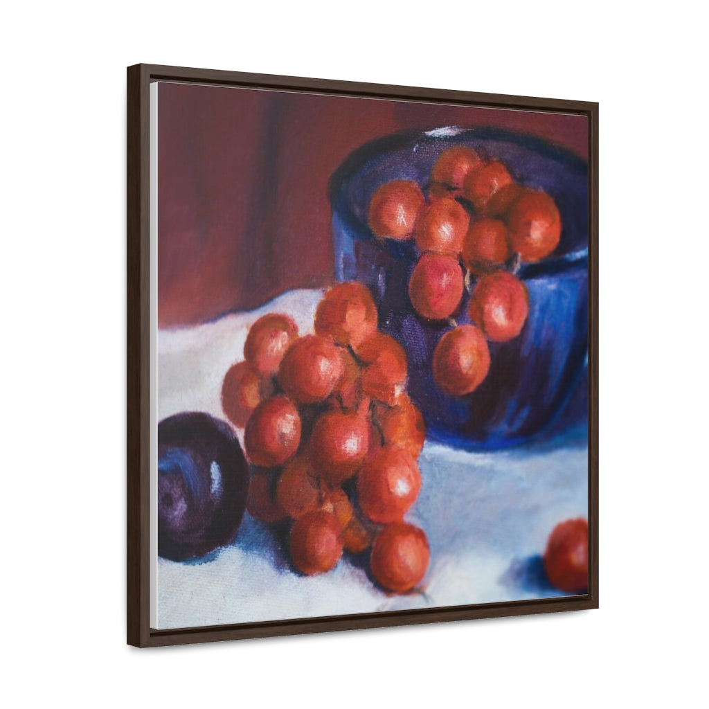 HW Plum Gallery Canvas Wraps, Square Frame