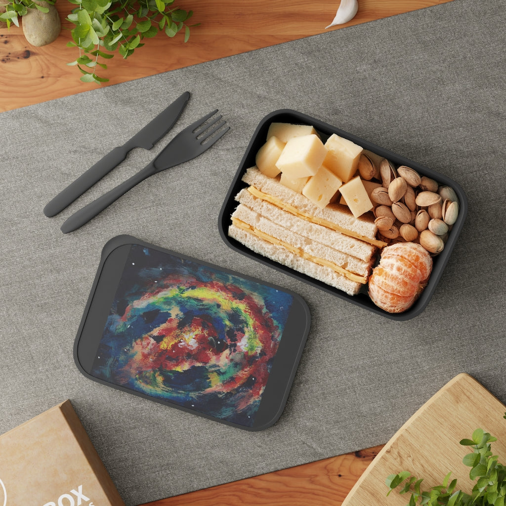 Nebula PLA Bento Box with Band and Utensils