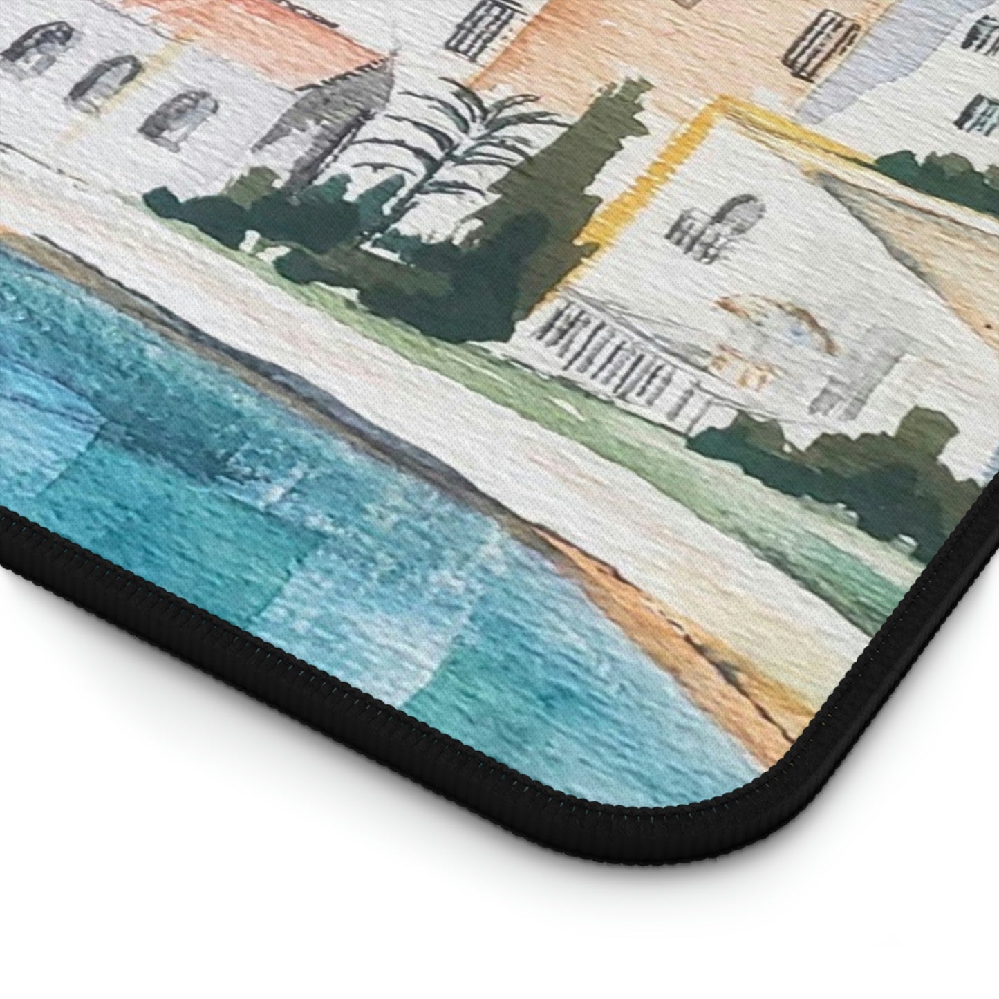 HW Watercolor City Desk Mat