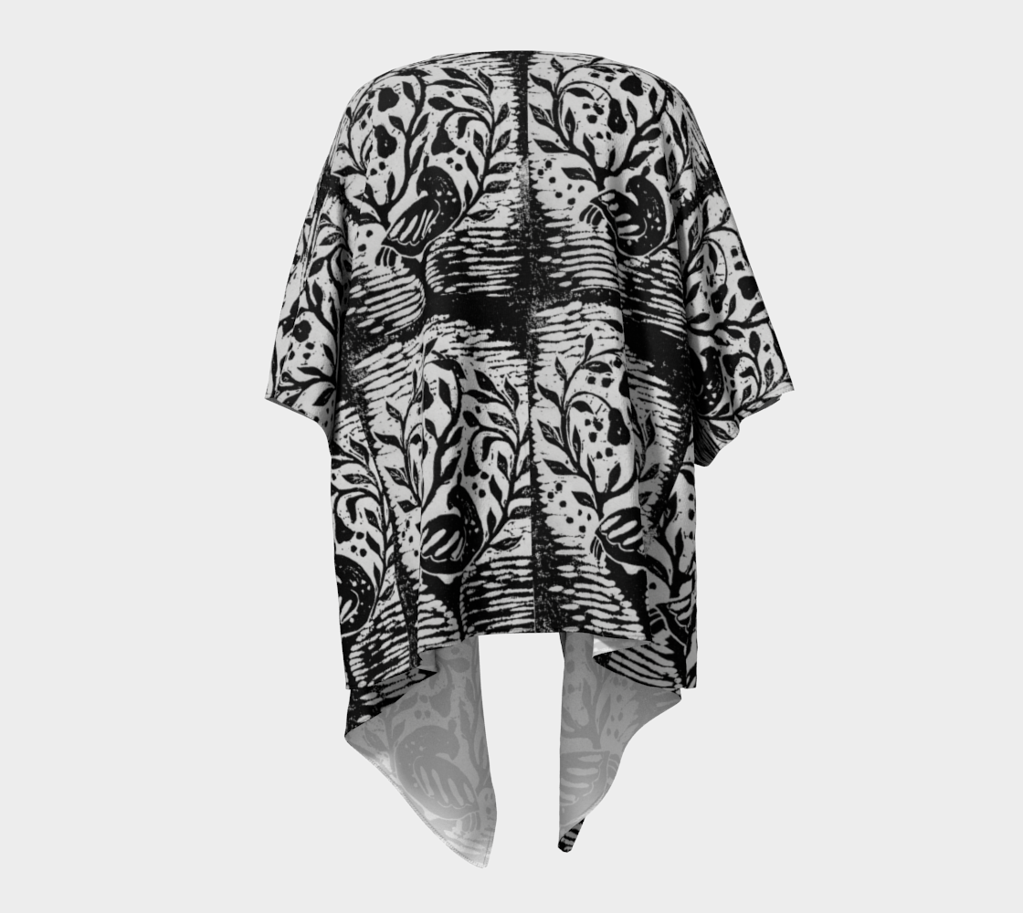 HW Partridge Draped Kimono