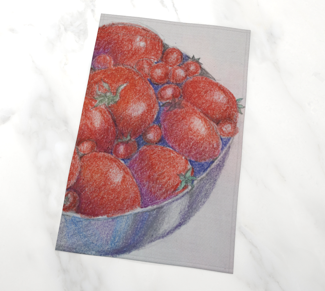 HW Summer Tomato Tea Towel