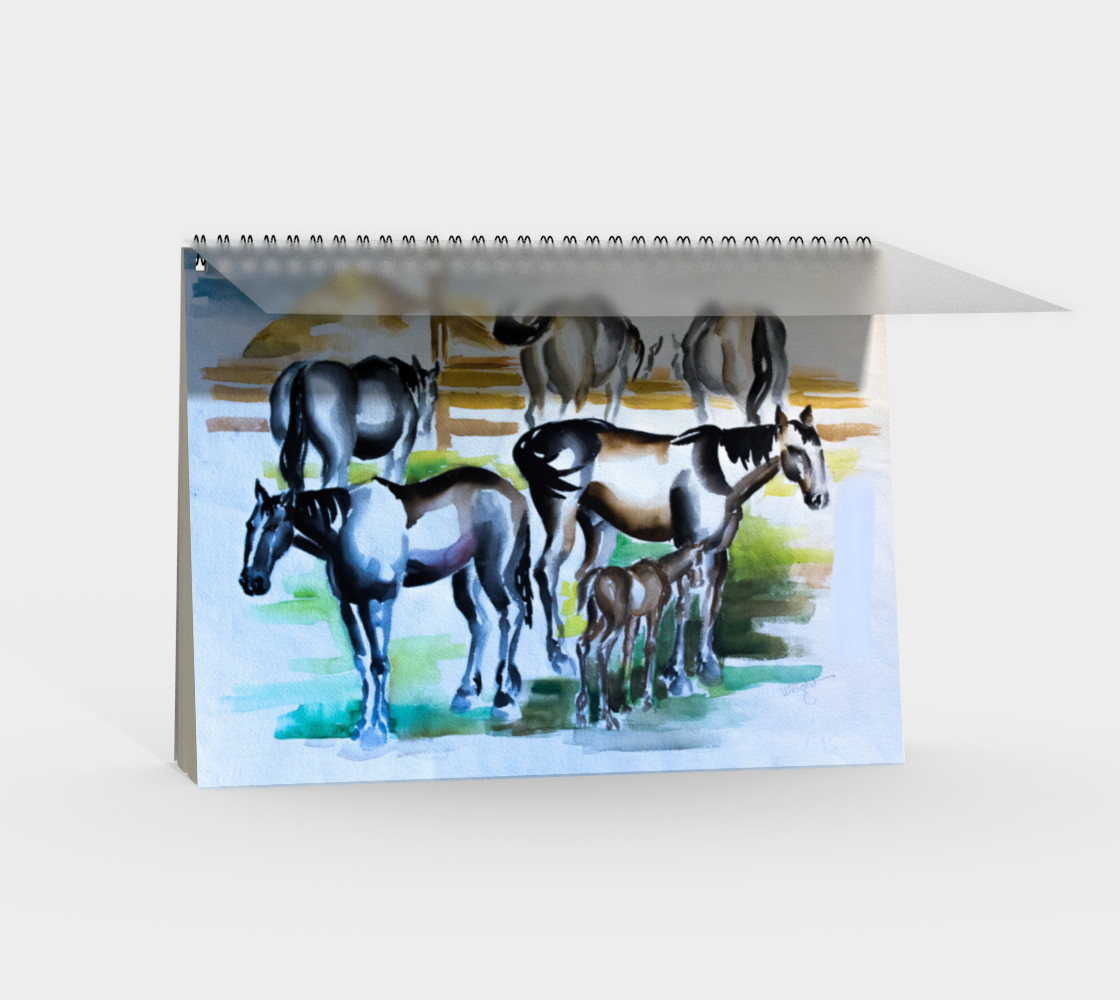 HW Horses Spiral Notebook