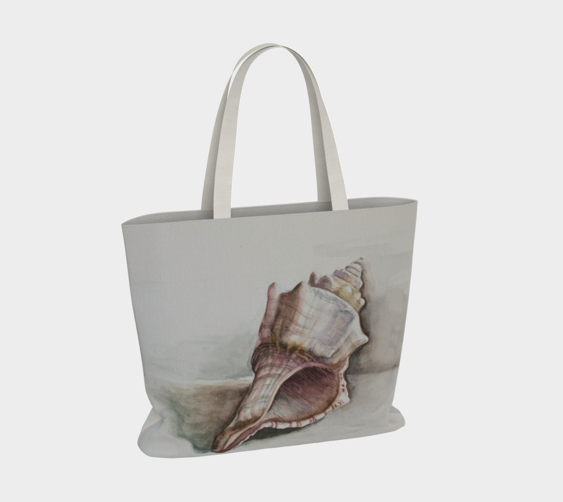 HW Watercolor Shell Large Tote