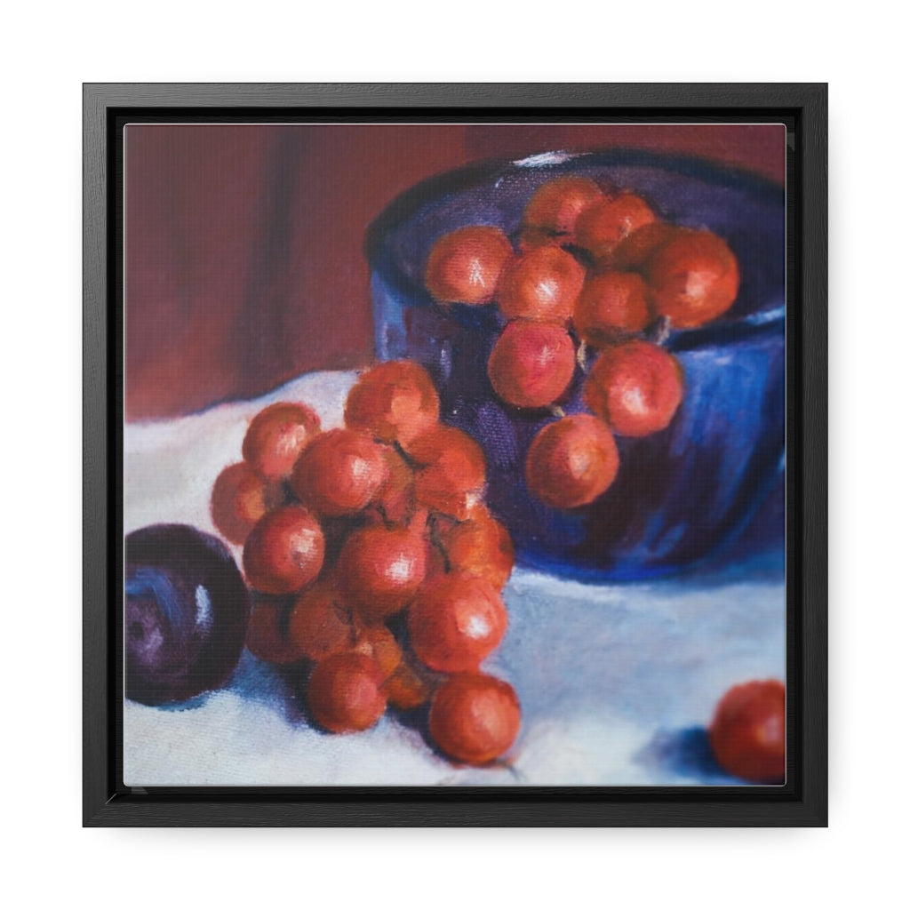 HW Plum Gallery Canvas Wraps, Square Frame