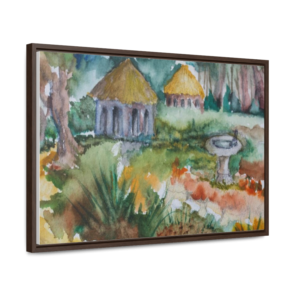 HW Birdbath Gallery Canvas Wraps, Horizontal Frame