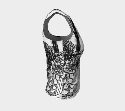 HW Pen Path Fitted Tank Top