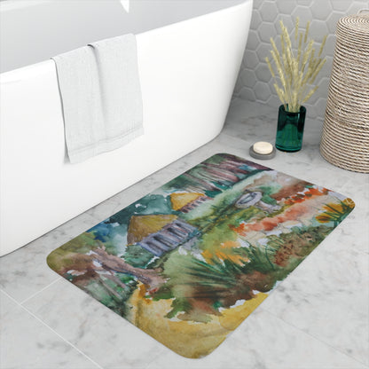 HW Birdbath Memory Foam Bath Mat